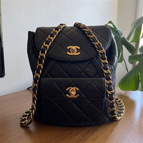 chanel backpack replica ebay|pre owned Chanel backpack.